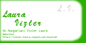 laura vizler business card